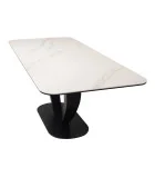 Ceramic table TML-815 white marble black order